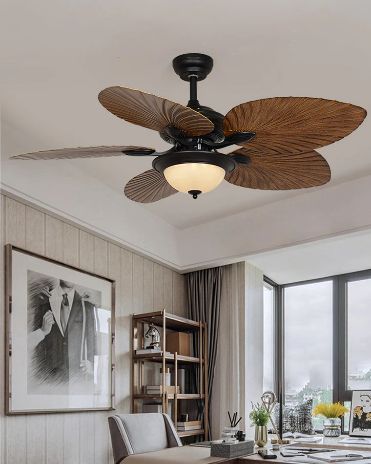 WOMO 52" Tropical Palm Leaf Ceiling Fan Lamp-WM5005 - Image 4