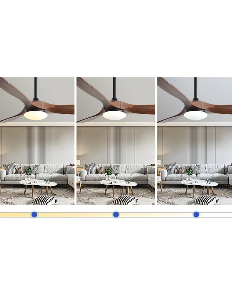 WOMO 52" Propeller Wood Ceiling Fan Lamp-WM5008 - Image 15