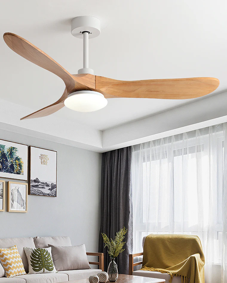 WOMO 52" Propeller Wood Ceiling Fan Lamp-WM5008 - Image 6