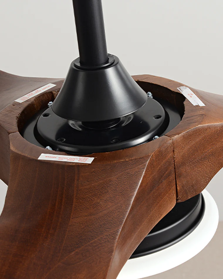 WOMO 52" Propeller Wood Ceiling Fan Lamp-WM5008 - Image 9