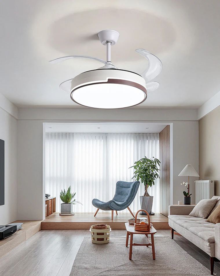 WOMO Modern Retractable Ceiling Fan Lamp-WM5029 - Image 12