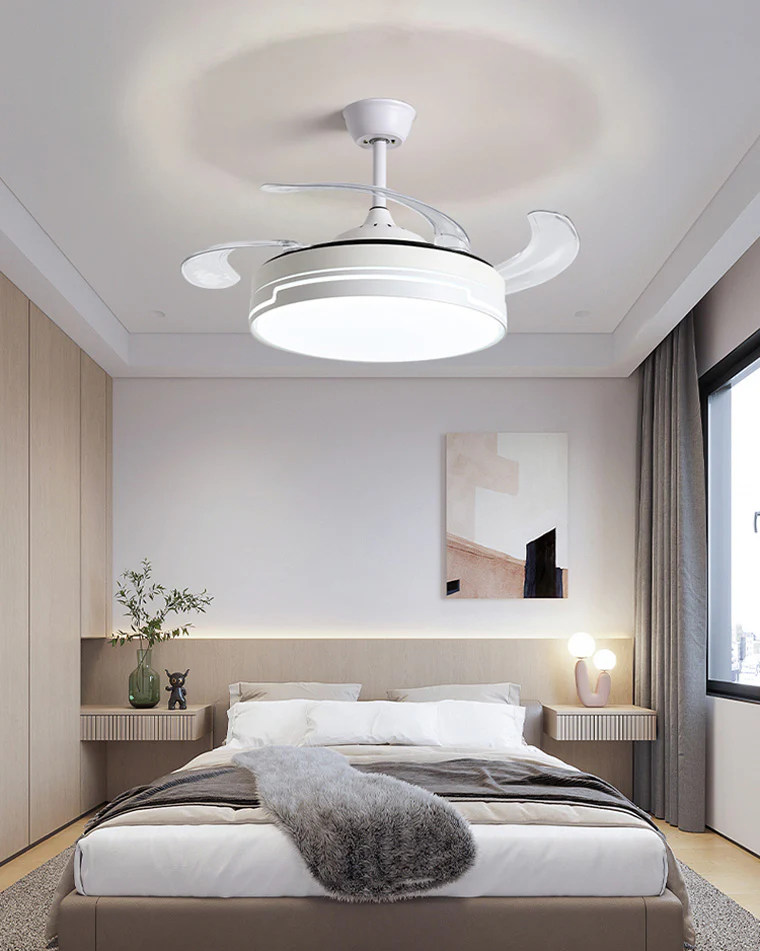 WOMO Modern Retractable Ceiling Fan Lamp-WM5029 - Image 13