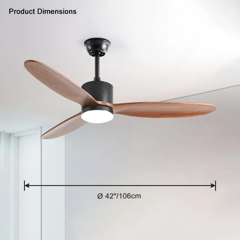 WOMO Mid Century Modern Ceiling Fan Lamp-WM5034 - Image 16