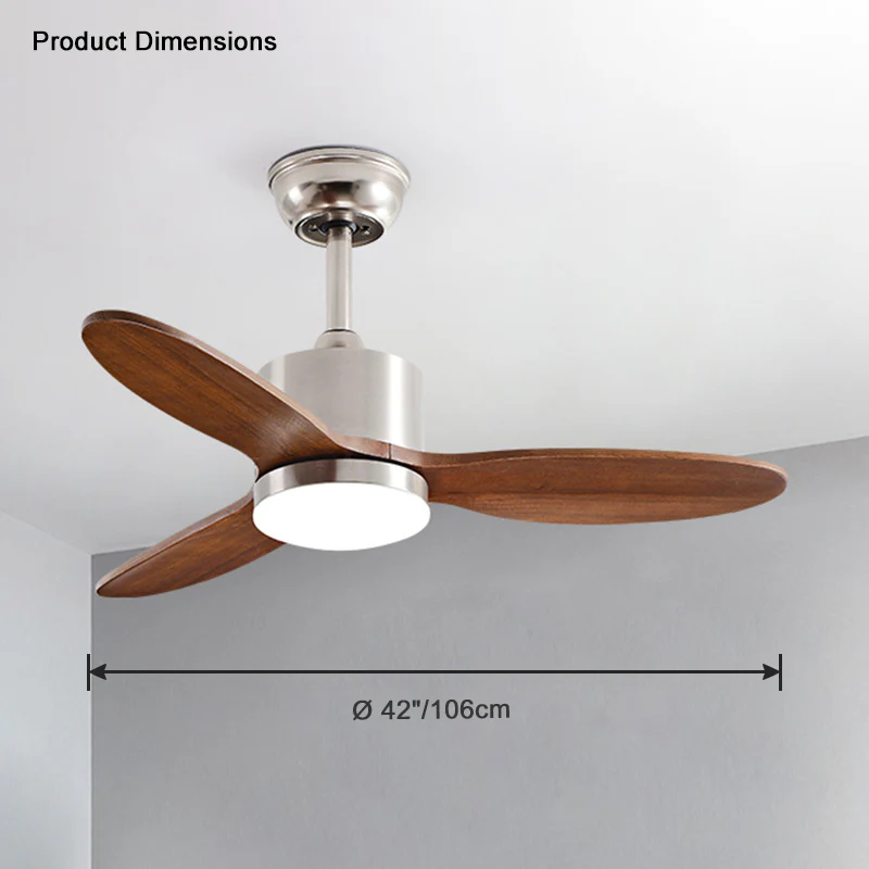 WOMO Mid Century Modern Ceiling Fan Lamp-WM5034 - Image 18