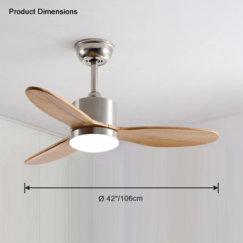WOMO Mid Century Modern Ceiling Fan Lamp-WM5034 - Image 20