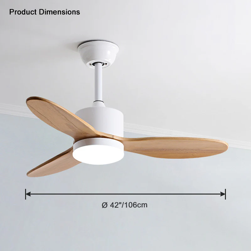 WOMO Mid Century Modern Ceiling Fan Lamp-WM5034 - Image 22
