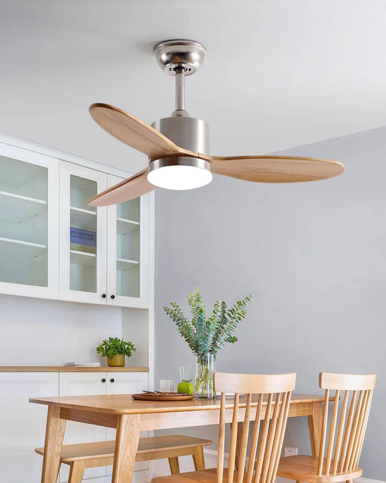 WOMO Mid Century Modern Ceiling Fan Lamp-WM5034 - Image 4