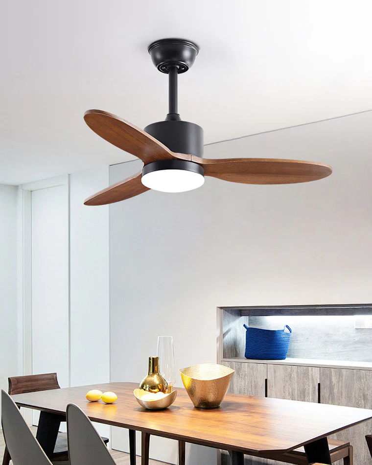 WOMO Mid Century Modern Ceiling Fan Lamp-WM5034 - Image 6