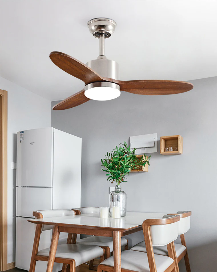 WOMO Mid Century Modern Ceiling Fan Lamp-WM5034 - Image 9