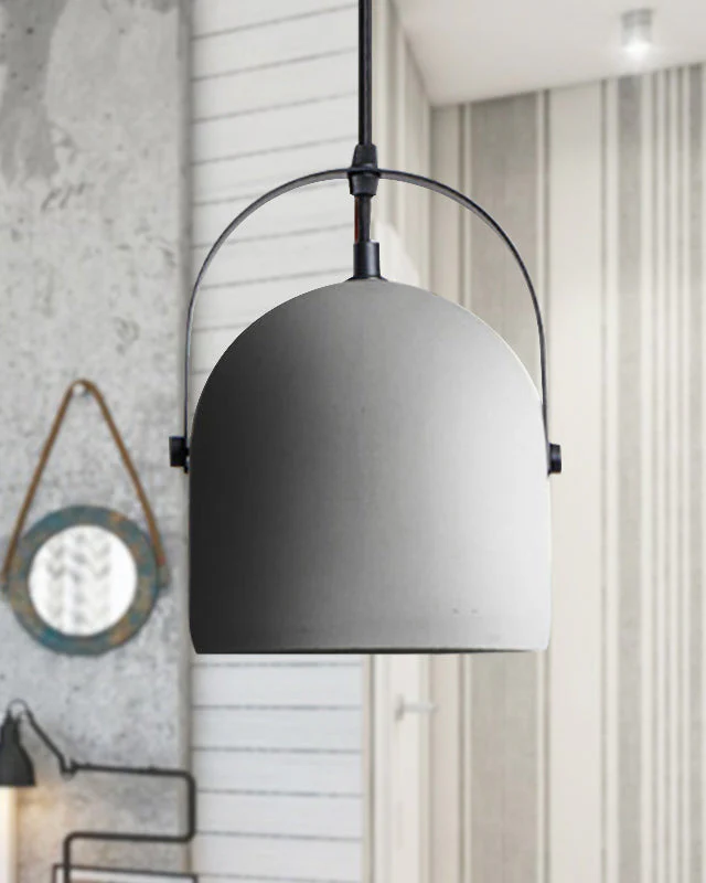 WOMO Concrete-like Bell Pendant Light-WM2565 - Image 3