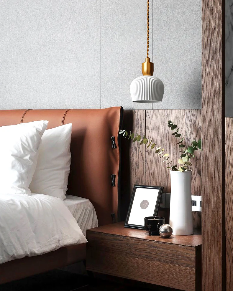 WOMO Ceramic White Pendant Light-WM3008 - Image 10