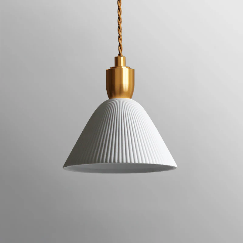 WOMO Ceramic White Pendant Light-WM3008 - Image 12
