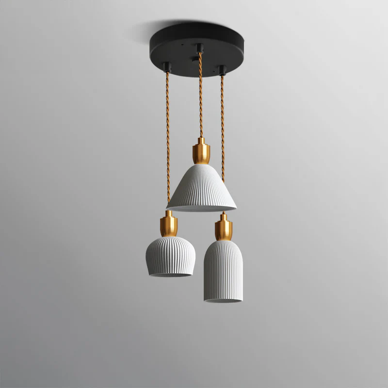 WOMO Ceramic White Pendant Light-WM3008 - Image 15