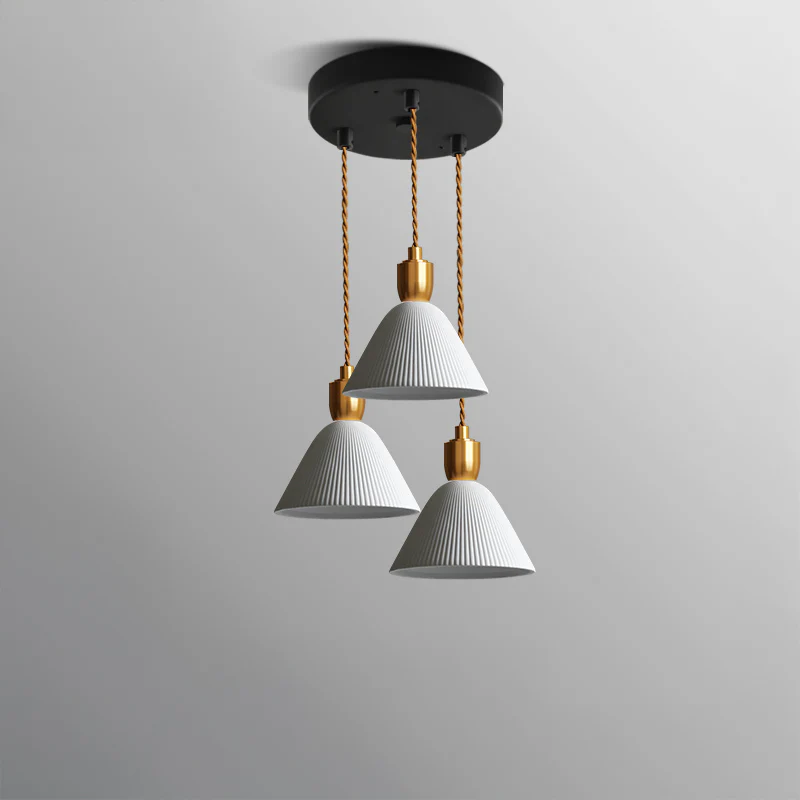WOMO Ceramic White Pendant Light-WM3008 - Image 16