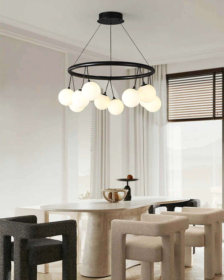 WOMO Cherry Glass Globe Chandelier-WM2318 - Image 6