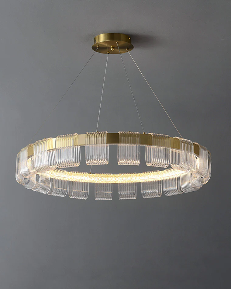 WOMO Gold Circular Led Chandelier-WM2166 - Image 11