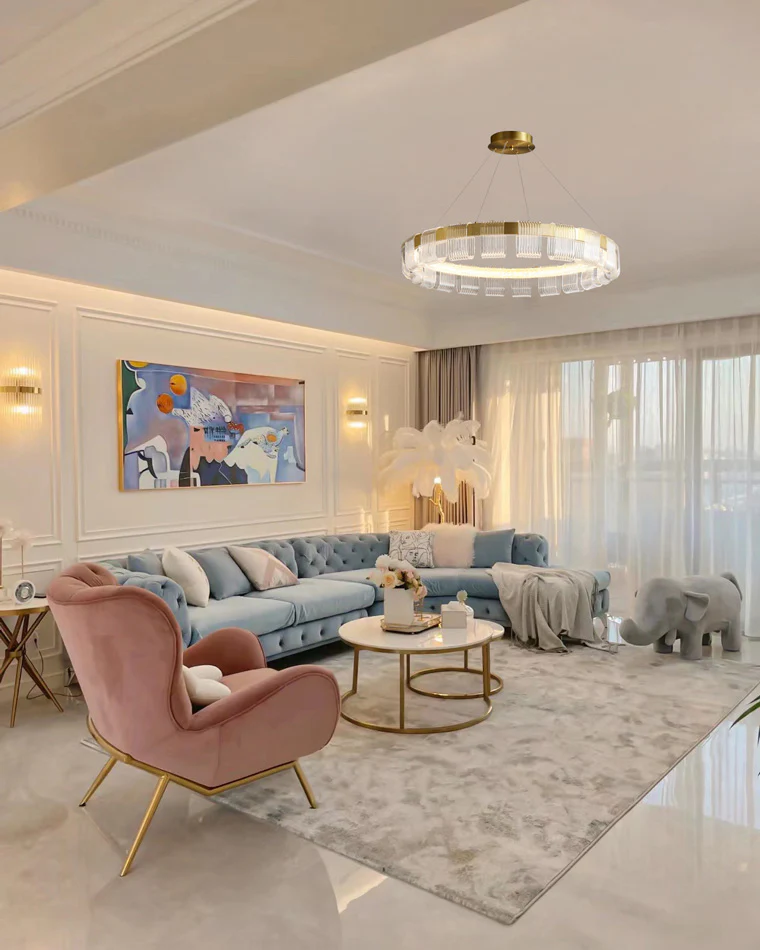 WOMO Gold Circular Led Chandelier-WM2166 - Image 12
