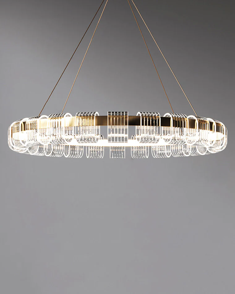 WOMO Gold Circular Led Chandelier-WM2166 - Image 15