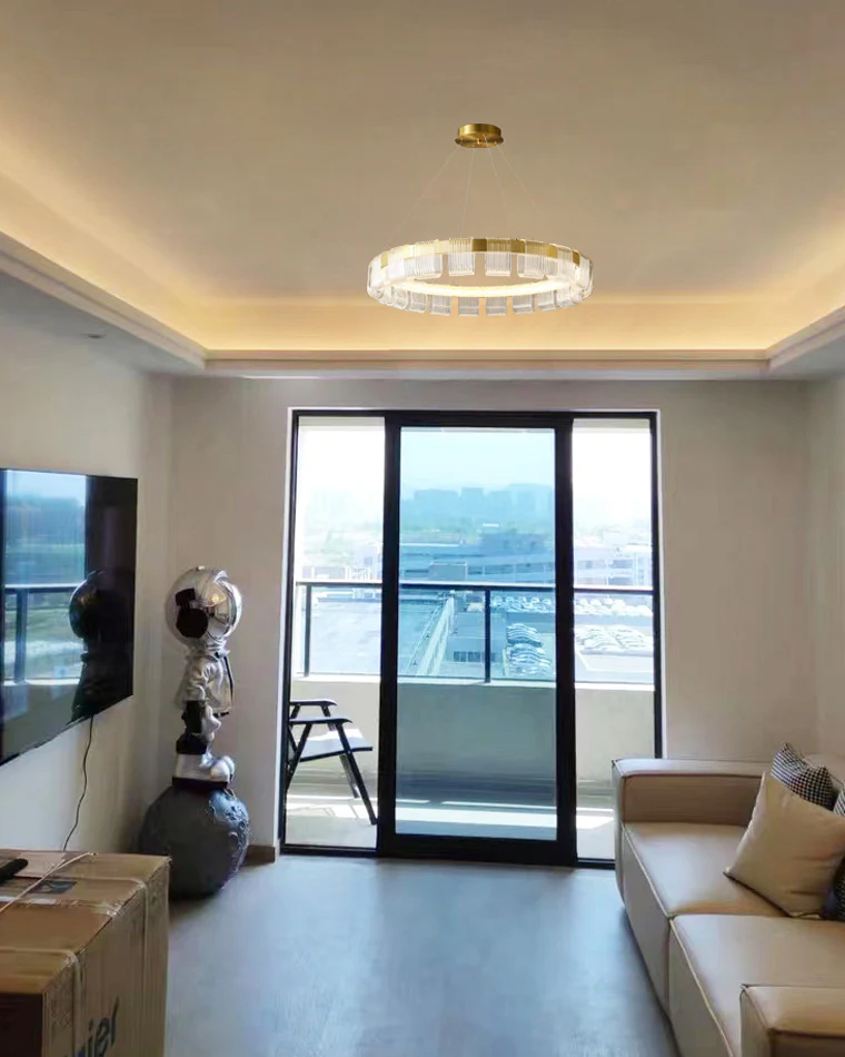 WOMO Gold Circular Led Chandelier-WM2166 - Image 16