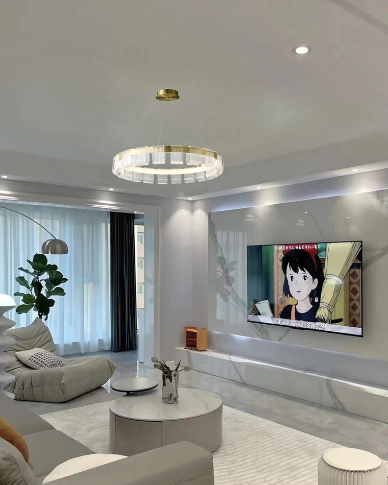 WOMO Gold Circular Led Chandelier-WM2166 - Image 18