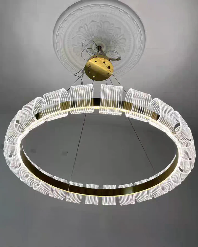 WOMO Gold Circular Led Chandelier-WM2166 - Image 23