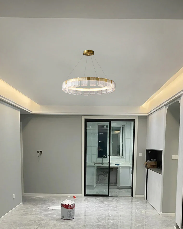 WOMO Gold Circular Led Chandelier-WM2166 - Image 24