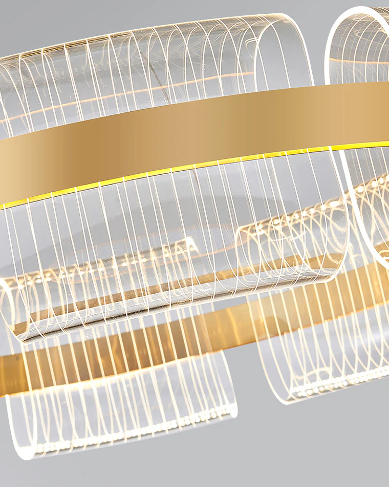 WOMO Gold Circular Led Chandelier-WM2166 - Image 25