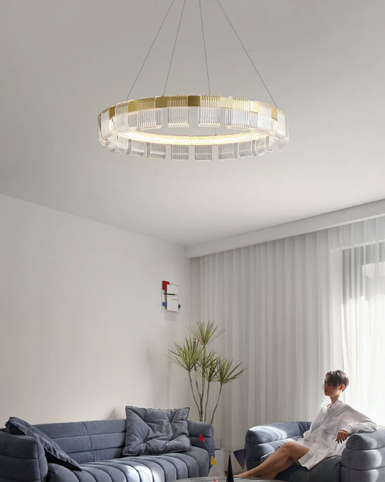 WOMO Gold Circular Led Chandelier-WM2166 - Image 28