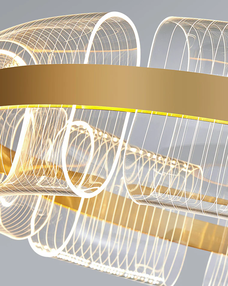 WOMO Gold Circular Led Chandelier-WM2166 - Image 30