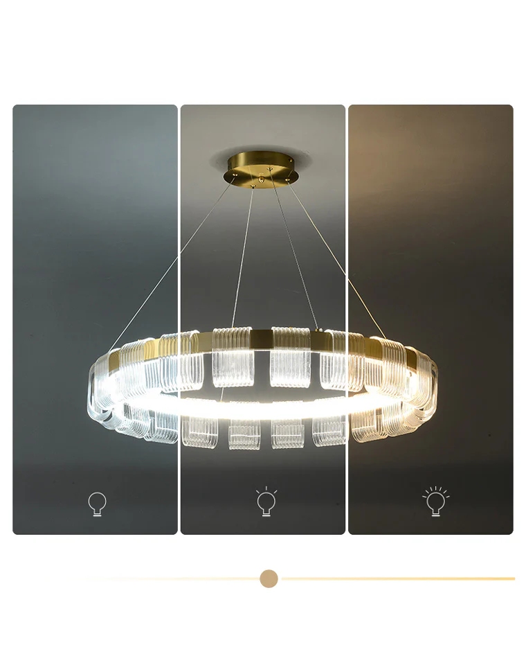WOMO Gold Circular Led Chandelier-WM2166 - Image 31