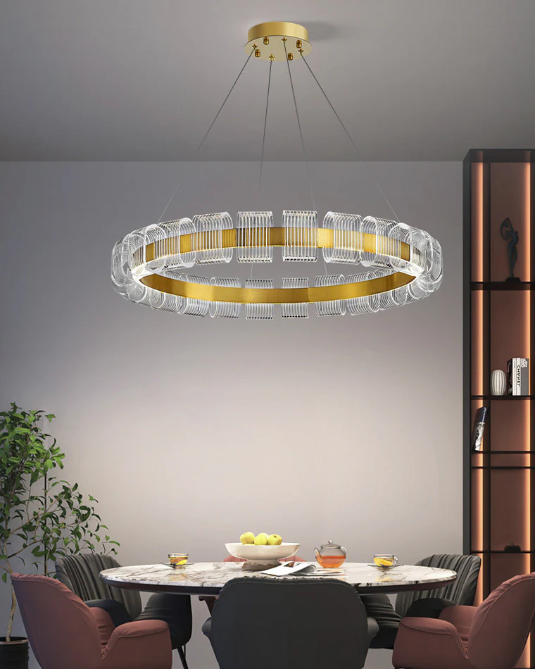 WOMO Gold Circular Led Chandelier-WM2166 - Image 34