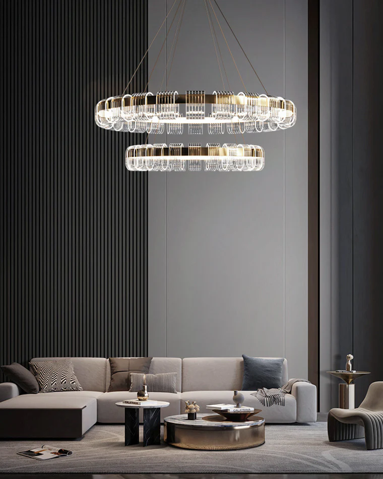 WOMO Gold Circular Led Chandelier-WM2166 - Image 36