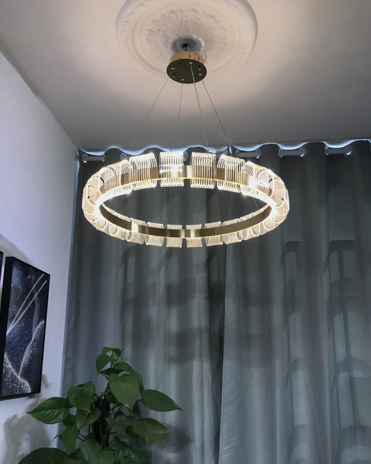 WOMO Gold Circular Led Chandelier-WM2166 - Image 37