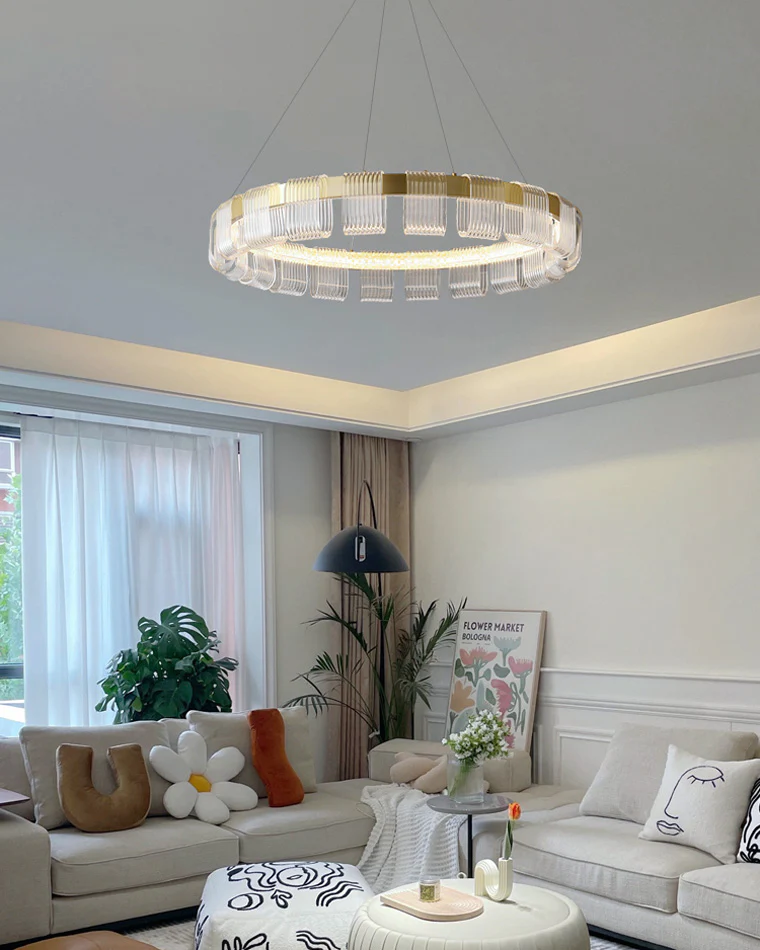 WOMO Gold Circular Led Chandelier-WM2166 - Image 4