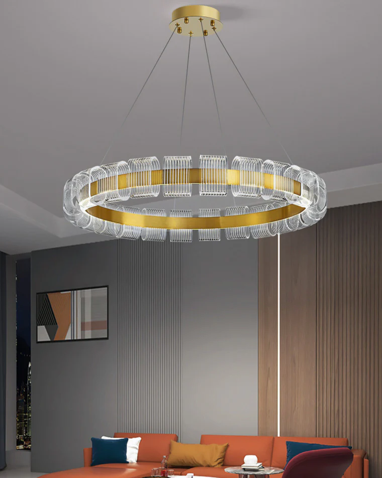 WOMO Gold Circular Led Chandelier-WM2166 - Image 7