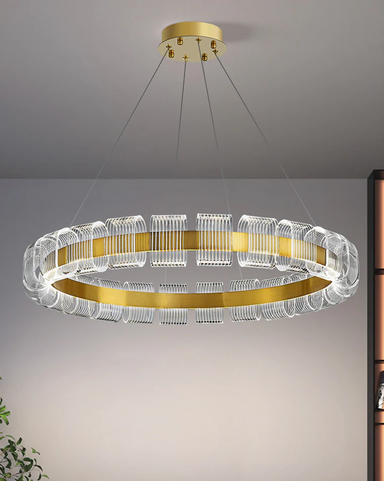 WOMO Gold Circular Led Chandelier-WM2166 - Image 8