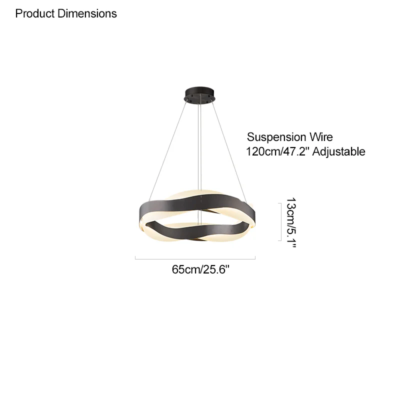 WOMO Wave Circular LED Chandelier-WM2195 - Image 27