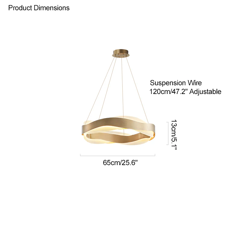 WOMO Wave Circular LED Chandelier-WM2195 - Image 33