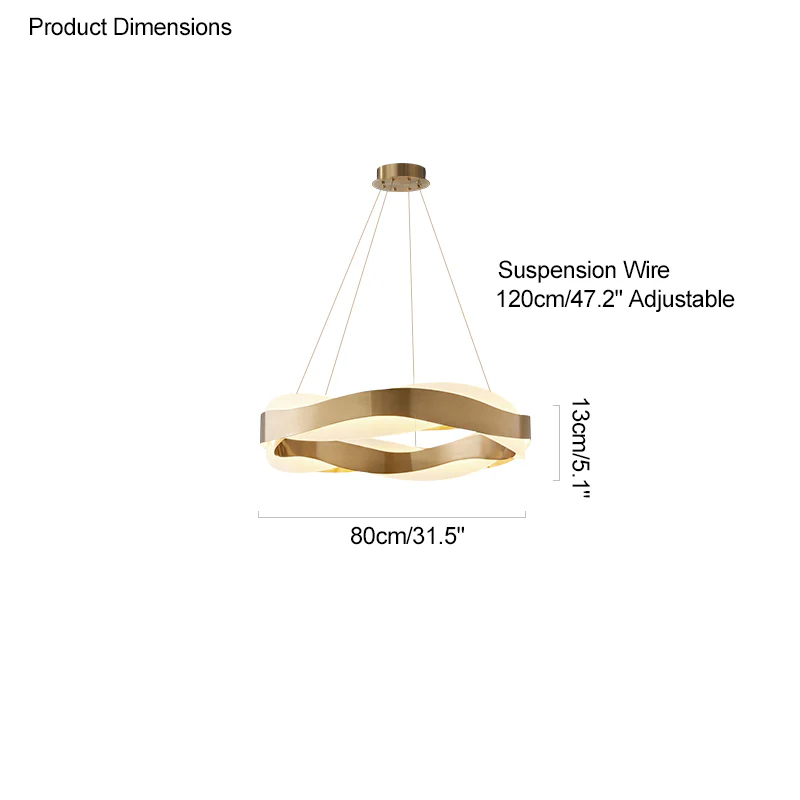 WOMO Wave Circular LED Chandelier-WM2195 - Image 35