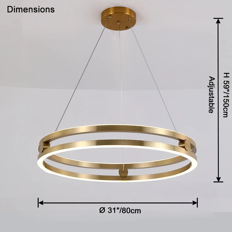 WOMO Circular Led Chandelier-WM2888 - Image 18