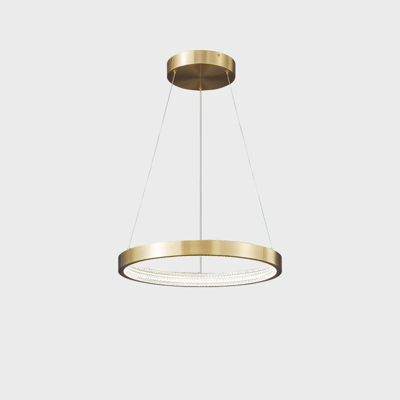 WOMO Circular Led Brass Chandelier-WM2357 - Image 10