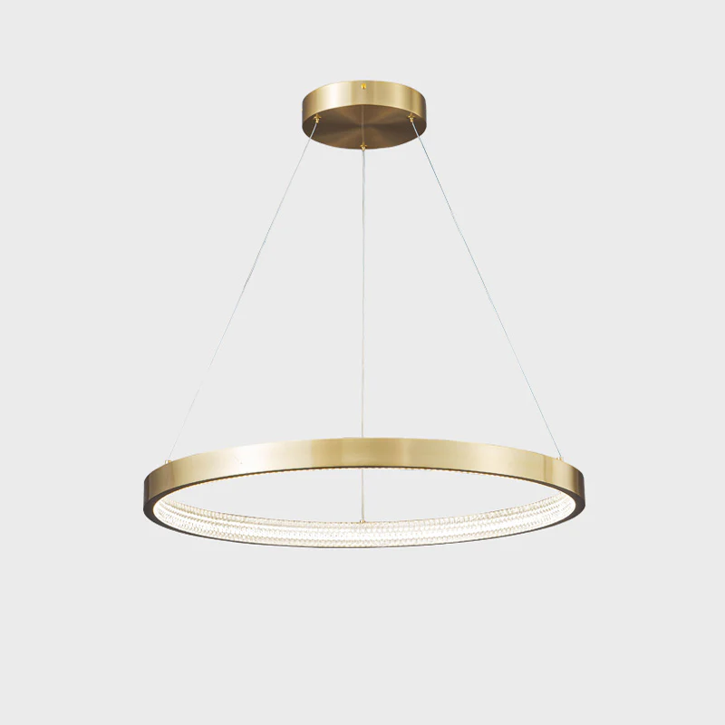 WOMO Circular Led Brass Chandelier-WM2357 - Image 12