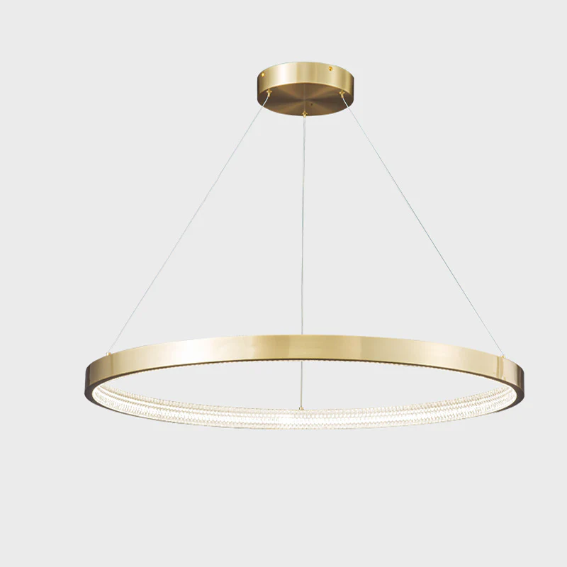 WOMO Circular Led Brass Chandelier-WM2357 - Image 14