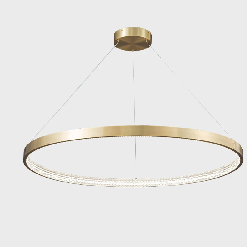WOMO Circular Led Brass Chandelier-WM2357 - Image 16