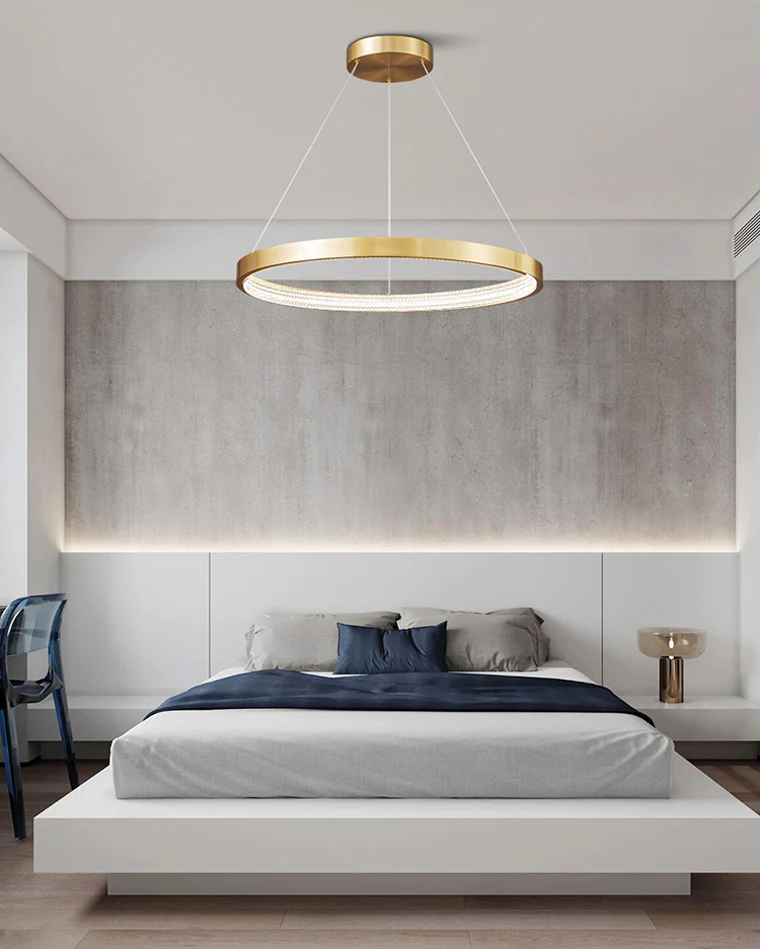 WOMO Circular Led Brass Chandelier-WM2357 - Image 6
