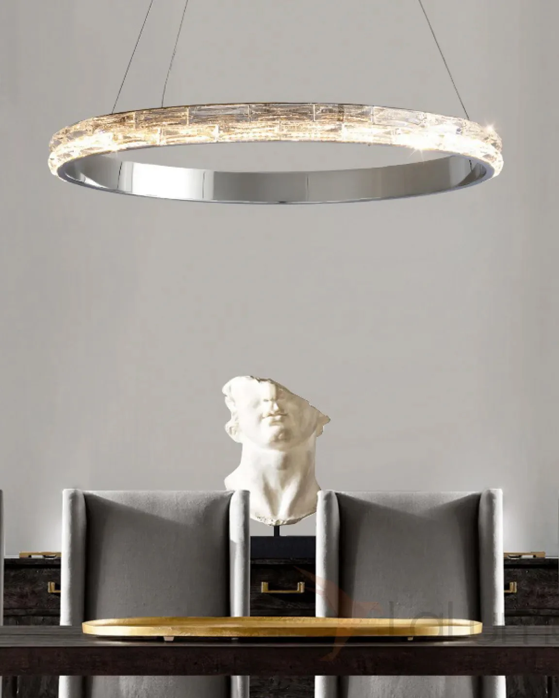 WOMO Circular Led Crystal Chandelier-WM2491a - Image 4