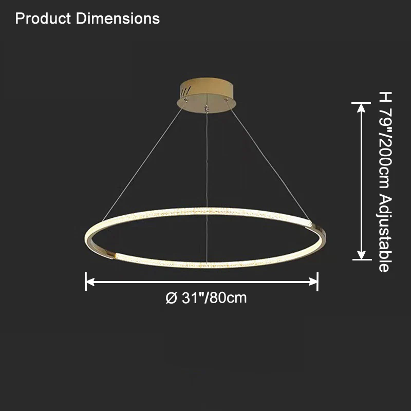 WOMO Circular Led Chandelier-WM2724 - Image 12