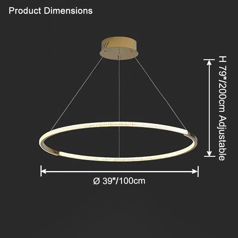 WOMO Circular Led Chandelier-WM2724 - Image 14