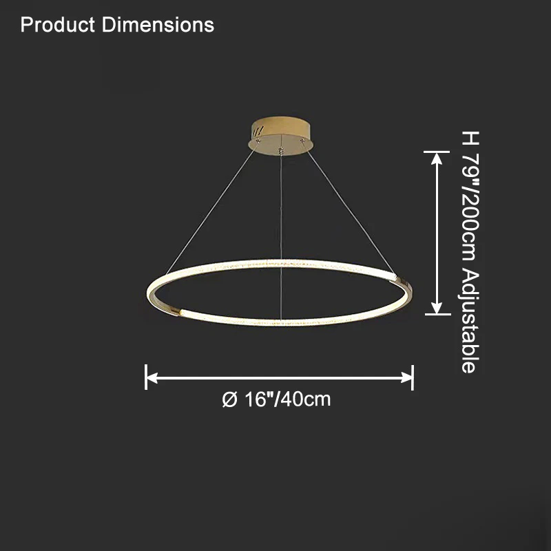 WOMO Circular Led Chandelier-WM2724 - Image 8