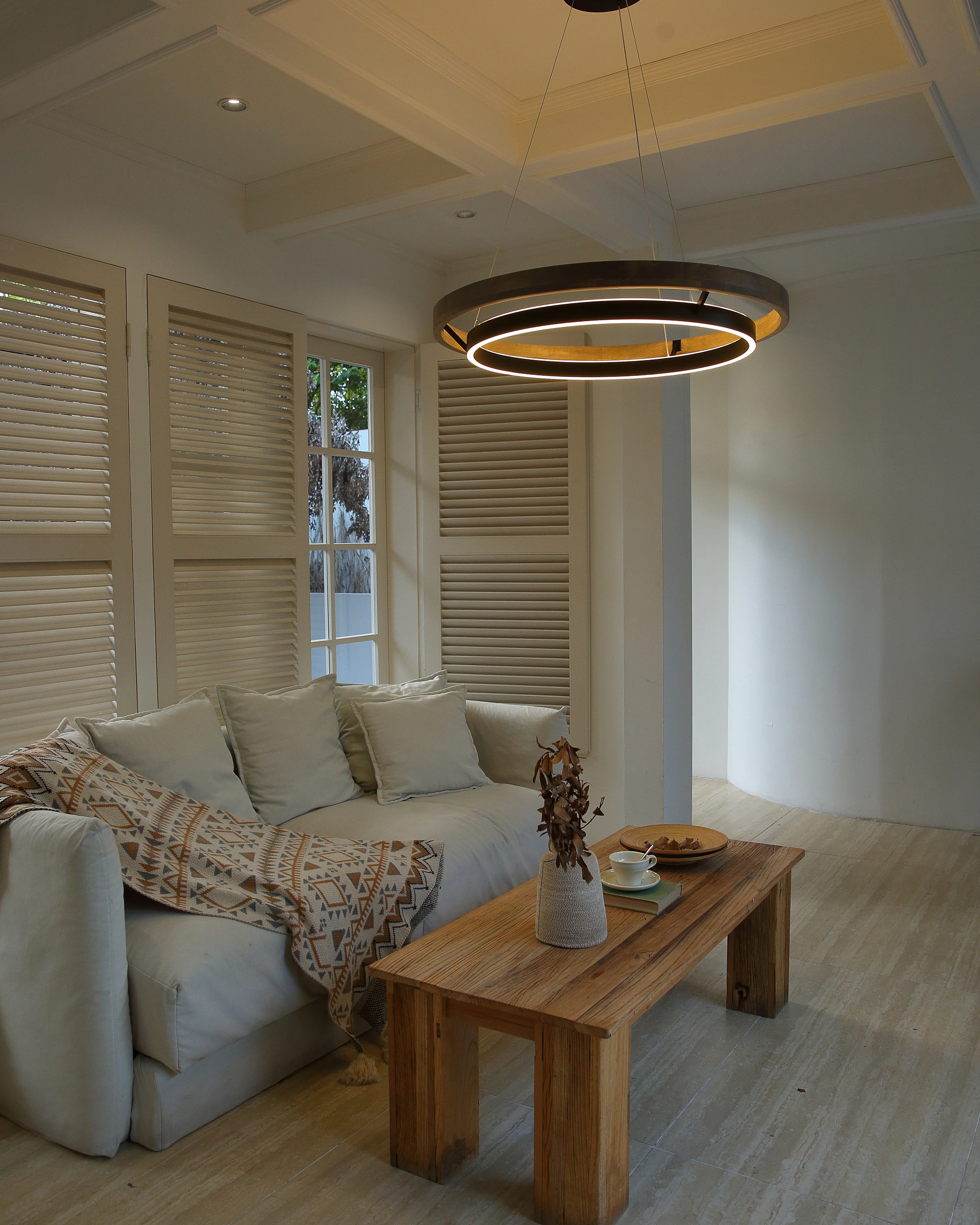 WOMO Circular Led Wood Chandelier-WM2492 - Image 40